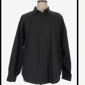 Express Black Oversized Boyfriend Shirt